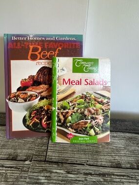 Vintage All-Time Favorite Beef Recipes & Company's Coming Meal Salads Cookbook